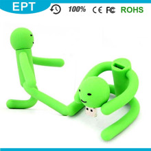 Flexible Green Green Shape USB Flash Drive pour Boy (EP019)